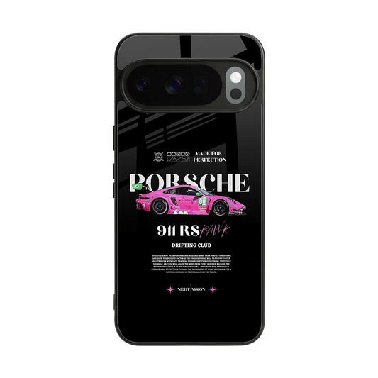911 Drifting Club back phone cover | glass case for google pixel 10 pro