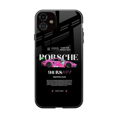 911 Drifting Club back phone cover | glass case for iphone 12