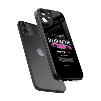 911 Drifting Club sleek iphone 11 cover with tempered glass back and TPU edges