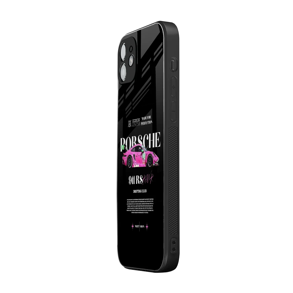 911 Drifting Club iphone 12 mobile cover | shockproof glass phone case