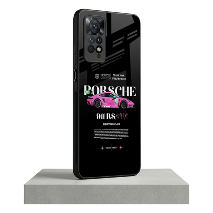 911 Drifting Club redmi note 11 pro mobile cover | shockproof glass phone case