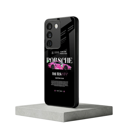 911 Drifting Club vivo y200 5g mobile cover | shockproof glass phone case