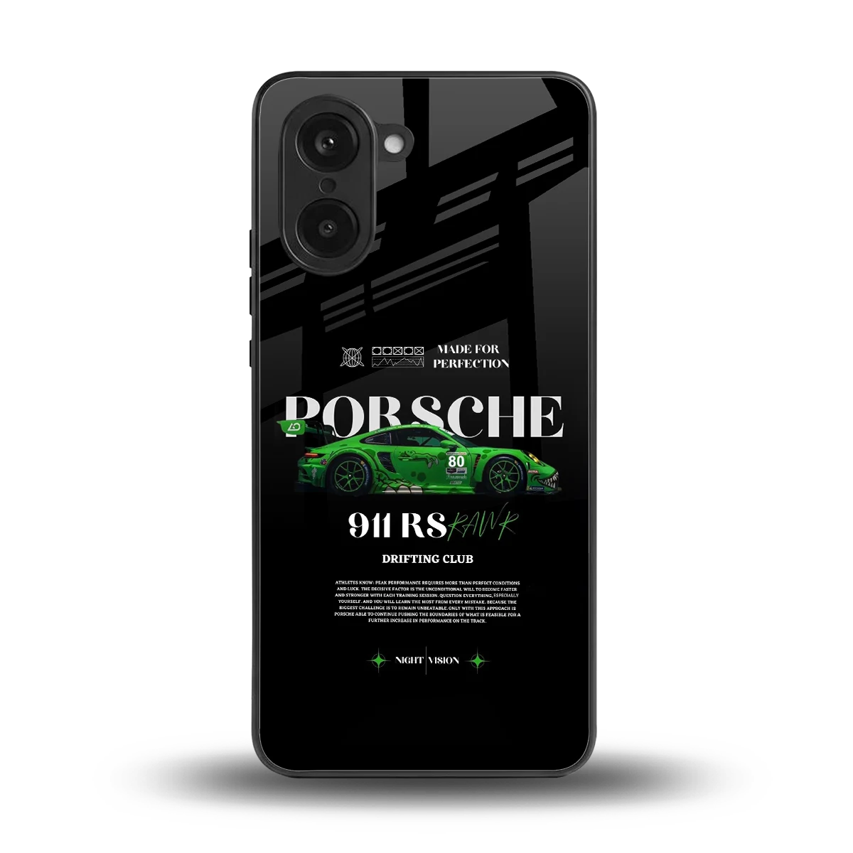911 RS Drifting Club back phone cover | glass case for oneplus nord ce5 5g