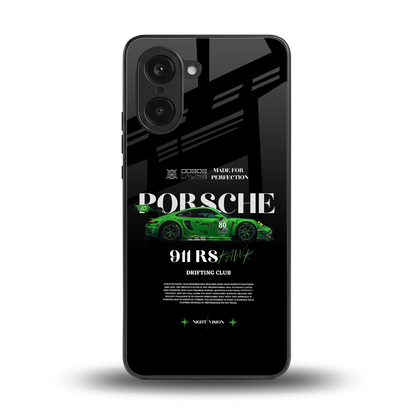 911 RS Drifting Club back phone cover | glass case for oneplus nord ce5 5g