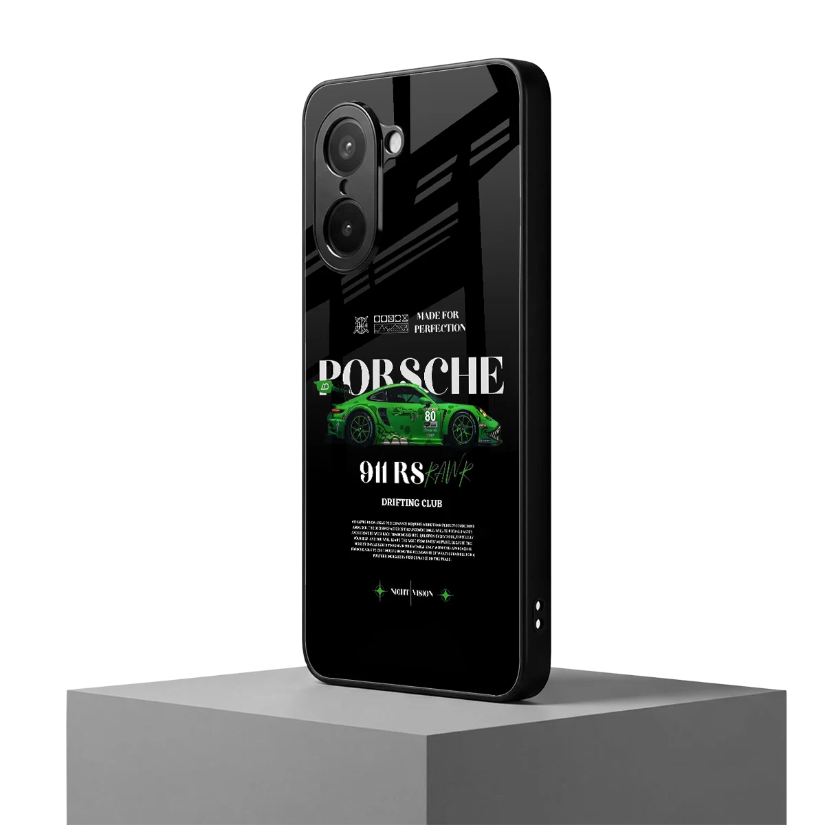 911 RS Drifting Club oneplus nord ce5 5g mobile cover | shockproof glass phone case