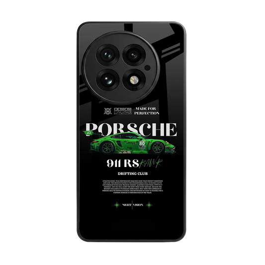 911 RS Drifting Club back phone cover | glass case for oneplus 13
