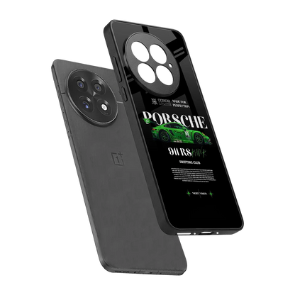911 RS Drifting Club sleek oneplus 13 cover with tempered glass back and TPU edges