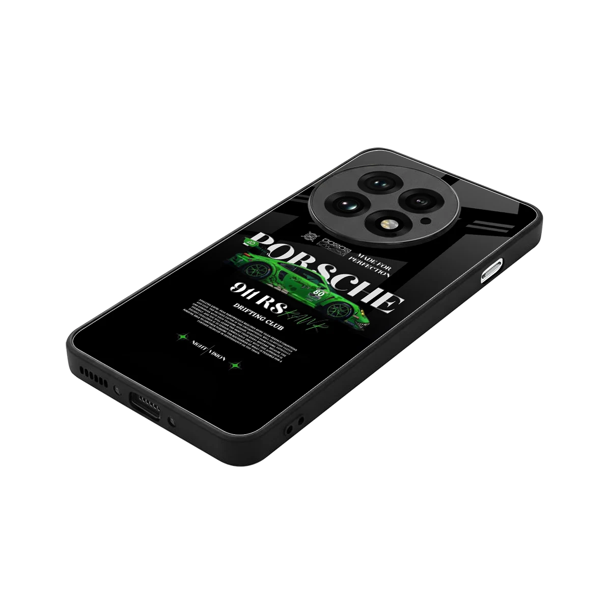 911 RS Drifting Club stylish phone case for oneplus 13 | glossy glass and slim fit