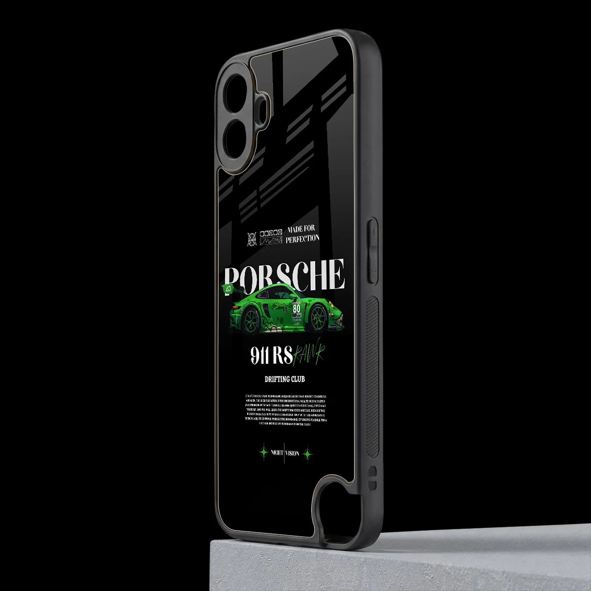 911 RS Drifting Club cmf nothing phone 1 mobile cover | shockproof glass phone case
