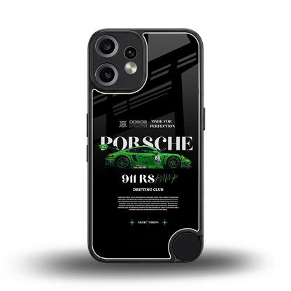 911 RS Drifting Club back phone cover | glass case for cmf nothing phone 2 pro