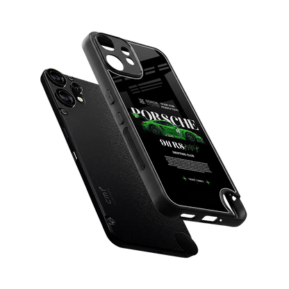 911 RS Drifting Club sleek cmf nothing phone 2 pro cover with tempered glass back and TPU edges