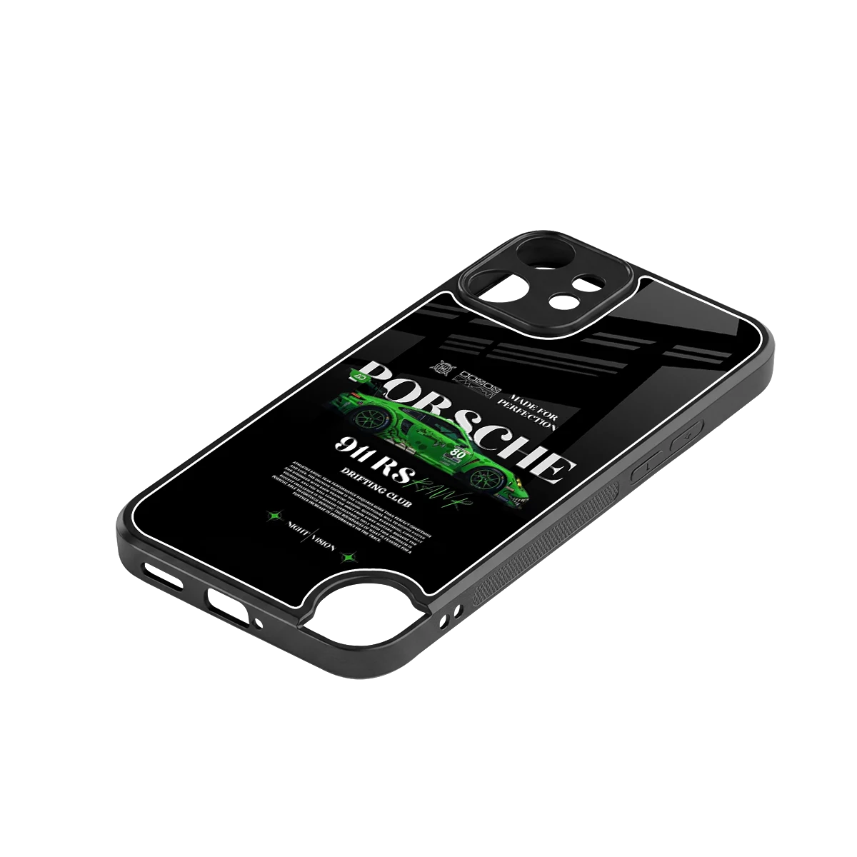 911 RS Drifting Club stylish phone case for cmf nothing phone 2 pro | glossy glass and slim fit