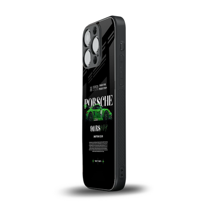 911 RS Drifting Club iphone 11 pro mobile cover | shockproof glass phone case