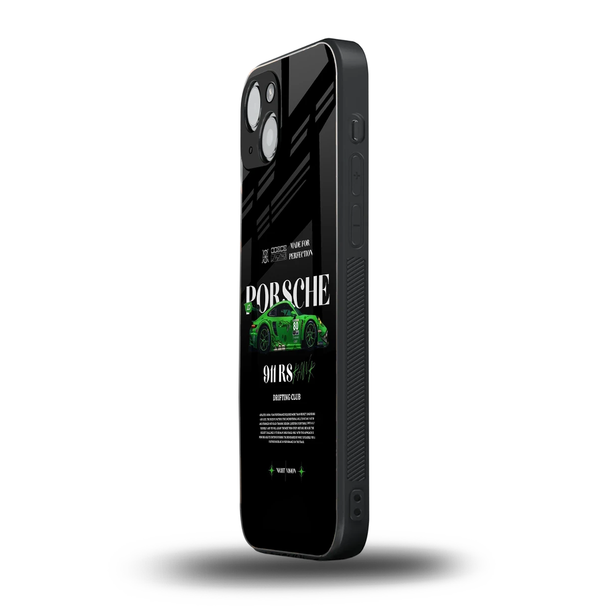 911 RS Drifting Club iphone 13 mobile cover | shockproof glass phone case