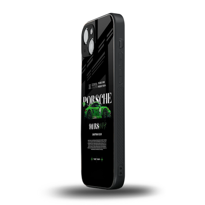 911 RS Drifting Club iphone 14 mobile cover | shockproof glass phone case