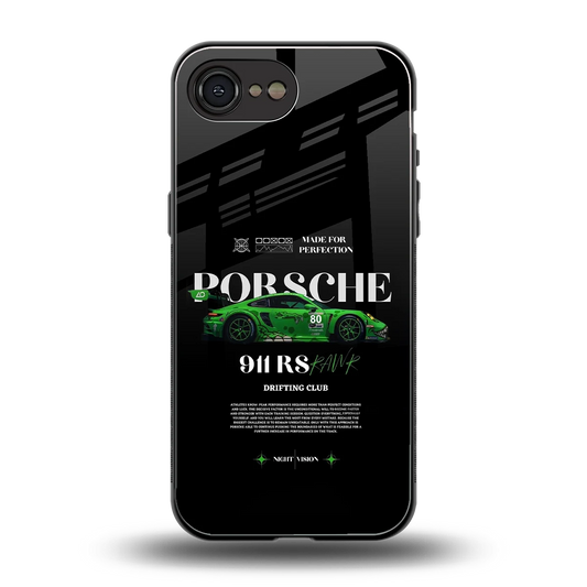 911 RS Drifting Club back phone cover | glass case for iphone 16e