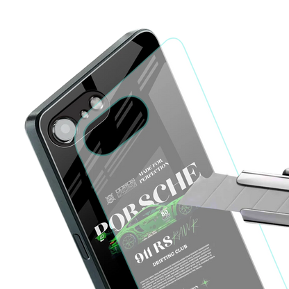 911 RS Drifting Club stylish phone case for iphone 17e | glossy glass and slim fit