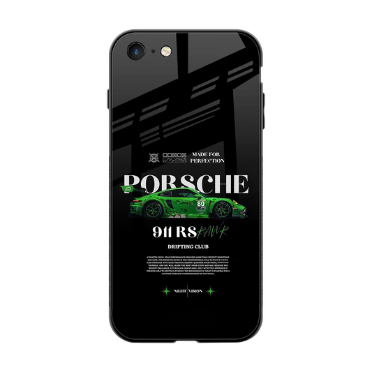 911 RS Drifting Club back phone cover | glass case for iphone 7