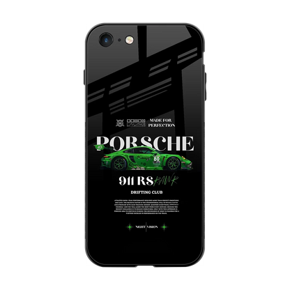 911 RS Drifting Club back phone cover | glass case for iphone 8