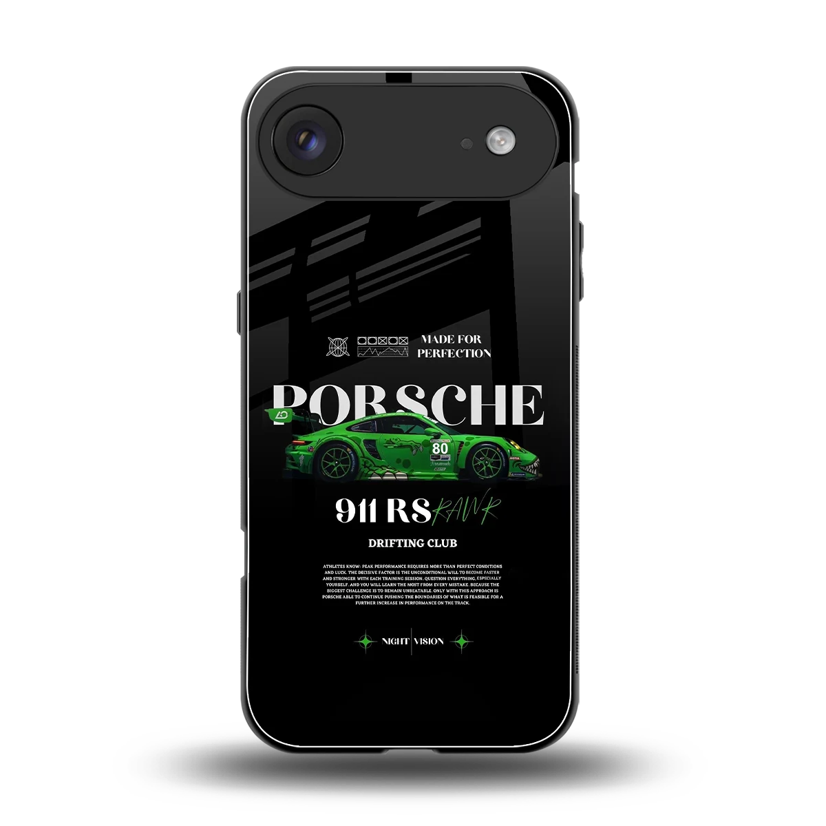 911 RS Drifting Club back phone cover | glass case for iphone air