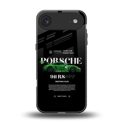 911 RS Drifting Club back phone cover | glass case for iphone air