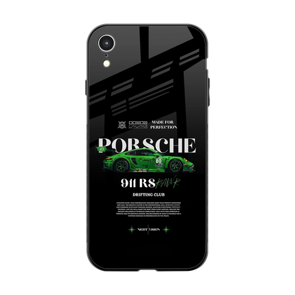 911 RS Drifting Club back phone cover | glass case for iphone xr