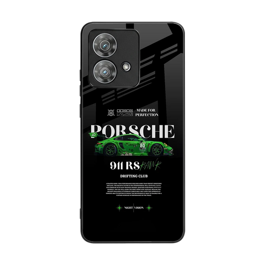 911 RS Drifting Club back phone cover | glass case for motorola edge 40 neo 5g