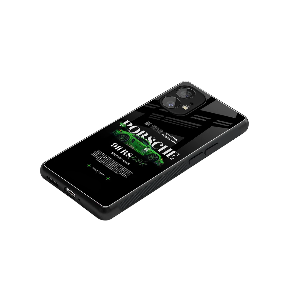 911 RS Drifting Club stylish phone case for nothing phone 1 | glossy glass and slim fit