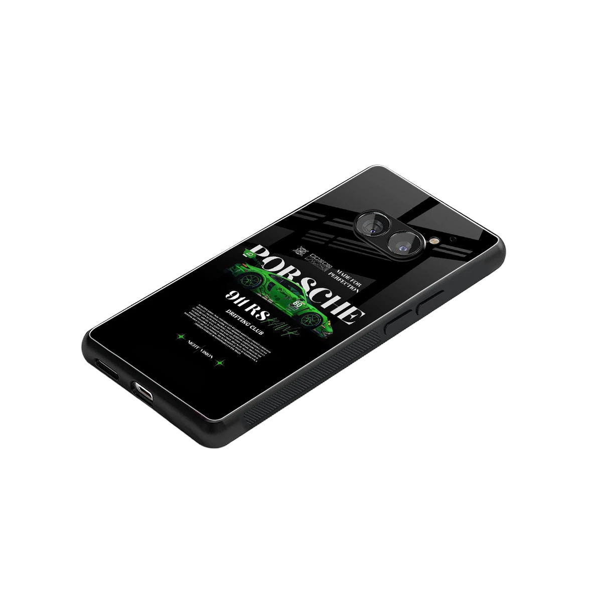 911 RS Drifting Club stylish phone case for nothing phone 2a plus | glossy glass and slim fit