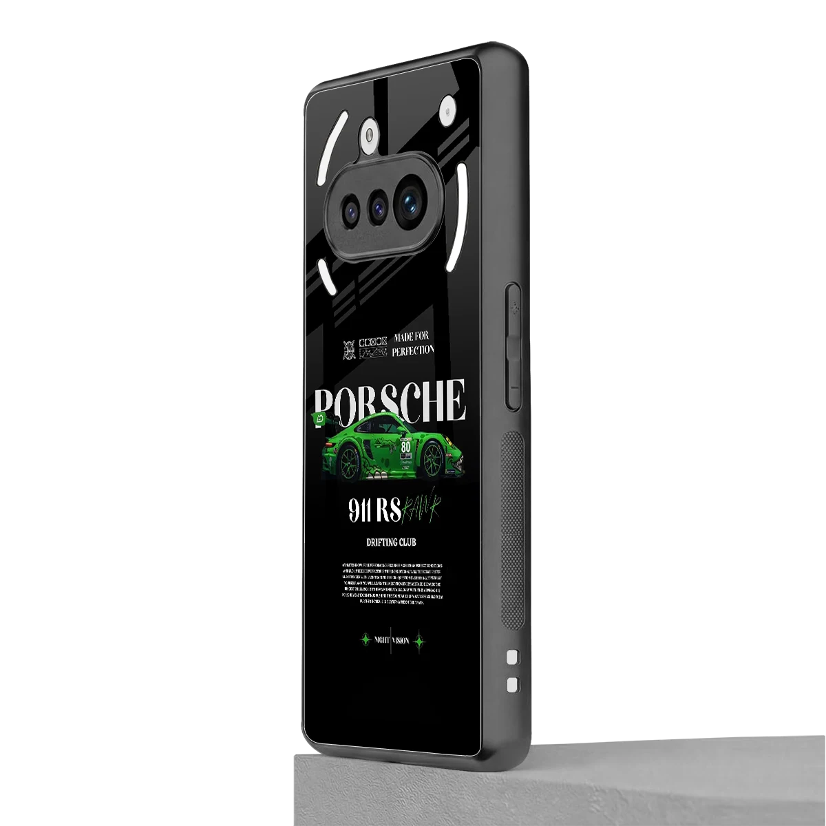 911 RS Drifting Club nothing phone 3a mobile cover | shockproof glass phone case