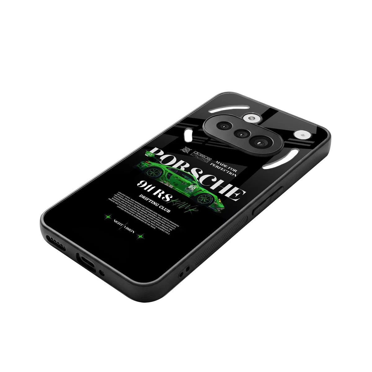 911 RS Drifting Club stylish phone case for nothing phone 3a | glossy glass and slim fit
