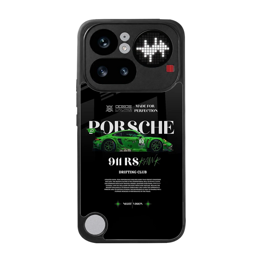 911 RS Drifting Club back phone cover | glass case for nothing phone 4a pro