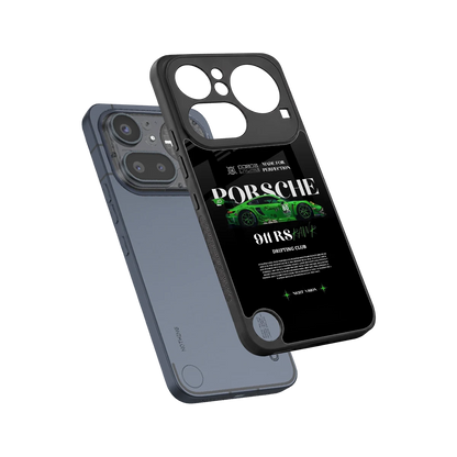 911 RS Drifting Club sleek nothing phone 4a pro cover with tempered glass back and TPU edges