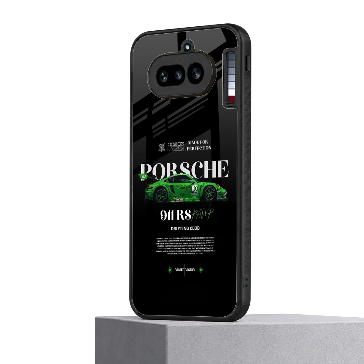 911 RS Drifting Club nothing phone 4a mobile cover | shockproof glass phone case