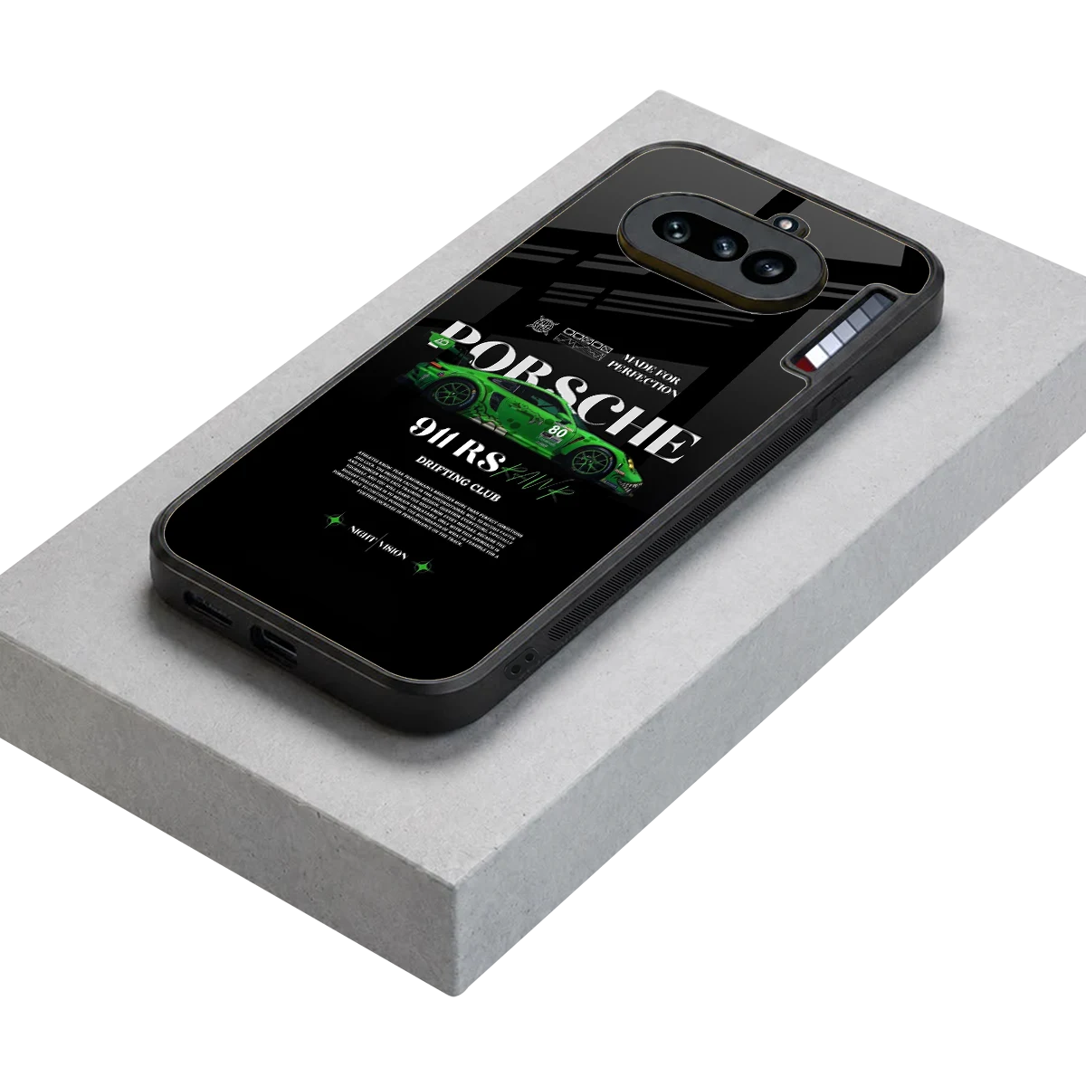 911 RS Drifting Club stylish phone case for nothing phone 4a | glossy glass and slim fit