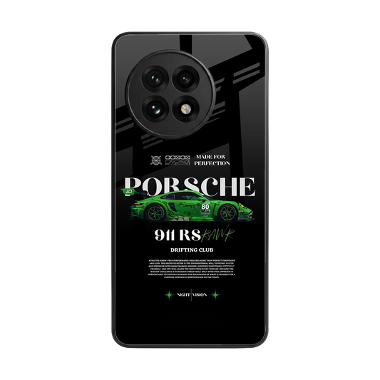 911 RS Drifting Club back phone cover | glass case for oneplus 13r