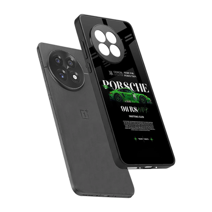 911 RS Drifting Club sleek oneplus 13r cover with tempered glass back and TPU edges