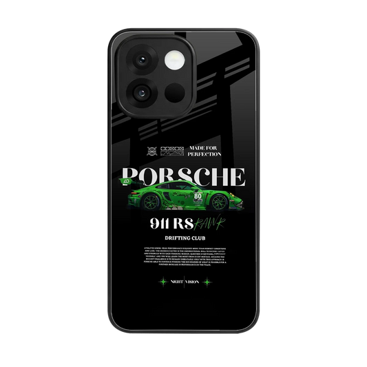 911 RS Drifting Club back phone cover | glass case for oneplus 13s