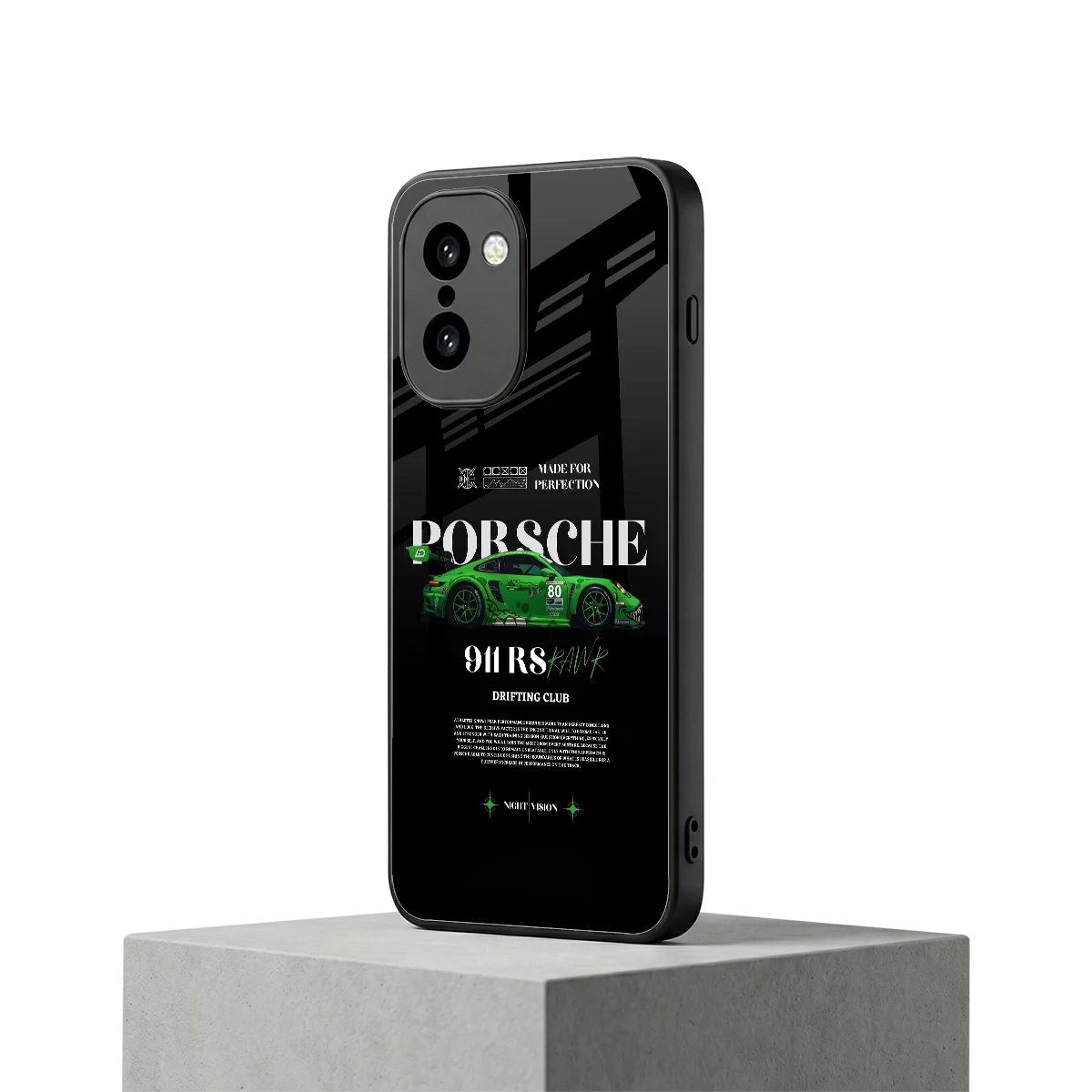 911 RS Drifting Club oneplus 15r mobile cover | shockproof glass phone case