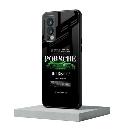 911 RS Drifting Club oneplus nord 2 mobile cover | shockproof glass phone case