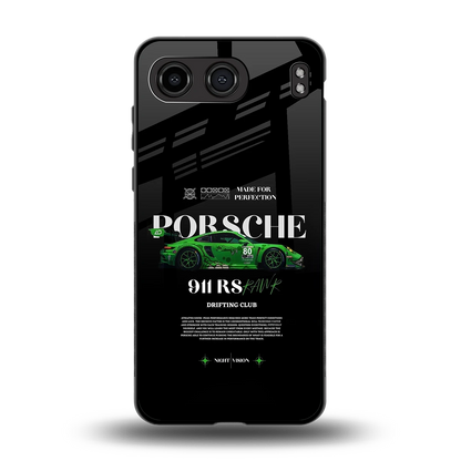 911 RS Drifting Club back phone cover | glass case for oneplus nord 4