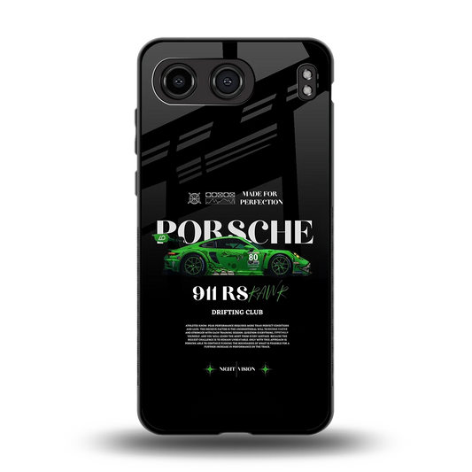 911 RS Drifting Club back phone cover | glass case for oneplus nord 4