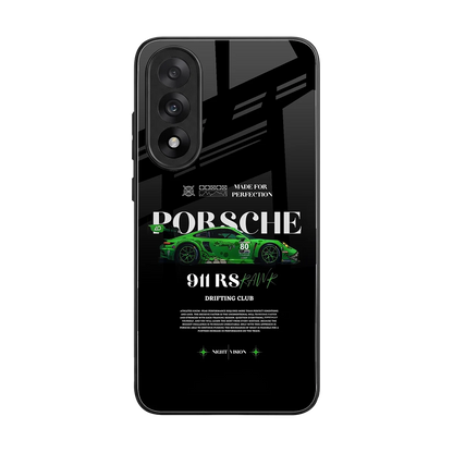 911 RS Drifting Club back phone cover | glass case for oneplus nord 5