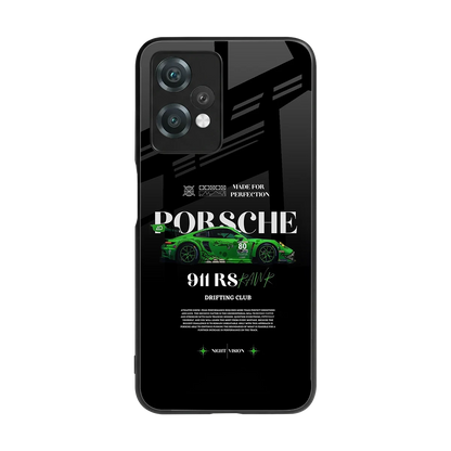 911 RS Drifting Club back phone cover | glass case for oneplus nord ce 2 lite