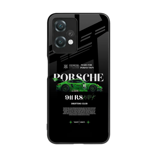 911 RS Drifting Club back phone cover | glass case for oneplus nord ce 2 lite