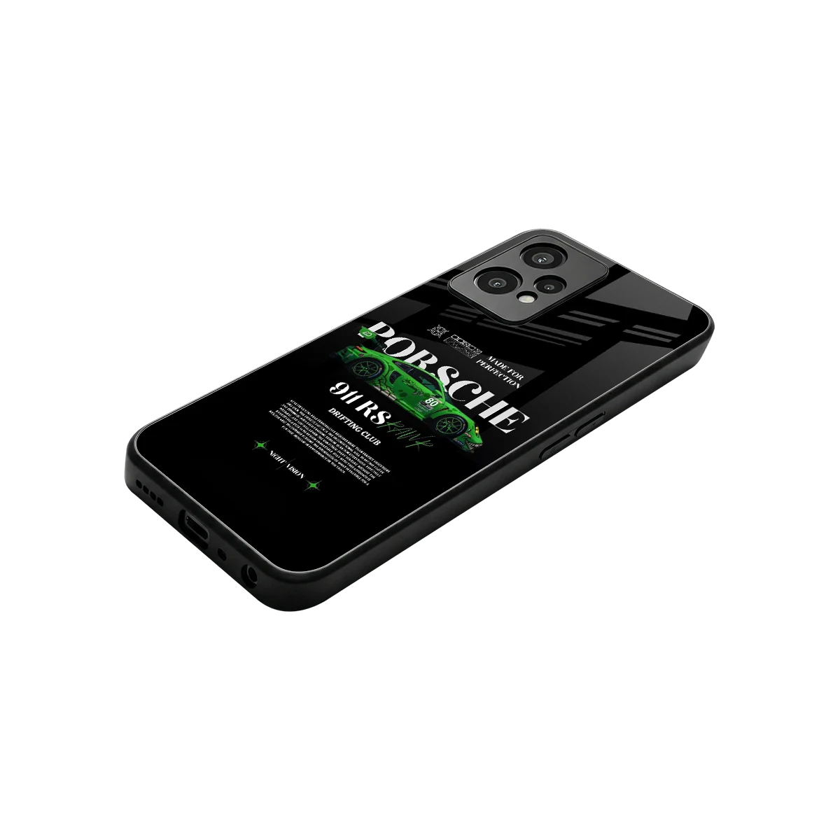 911 RS Drifting Club stylish phone case for oneplus nord ce 2 lite | glossy glass and slim fit