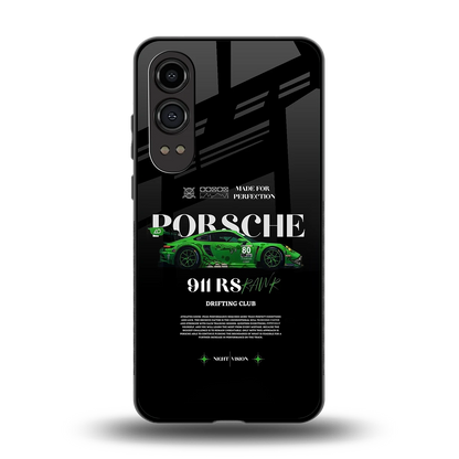 911 RS Drifting Club back phone cover | glass case for oneplus nord ce 4 lite