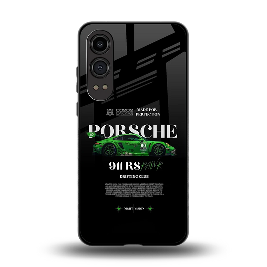 911 RS Drifting Club back phone cover | glass case for oneplus nord ce 4 lite