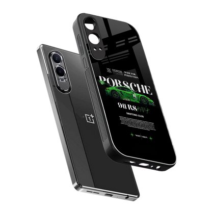 911 RS Drifting Club sleek oneplus nord ce 4 lite cover with tempered glass back and TPU edges