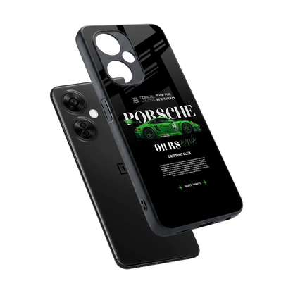 911 RS Drifting Club sleek oneplus nord ce 3 lite cover with tempered glass back and TPU edges